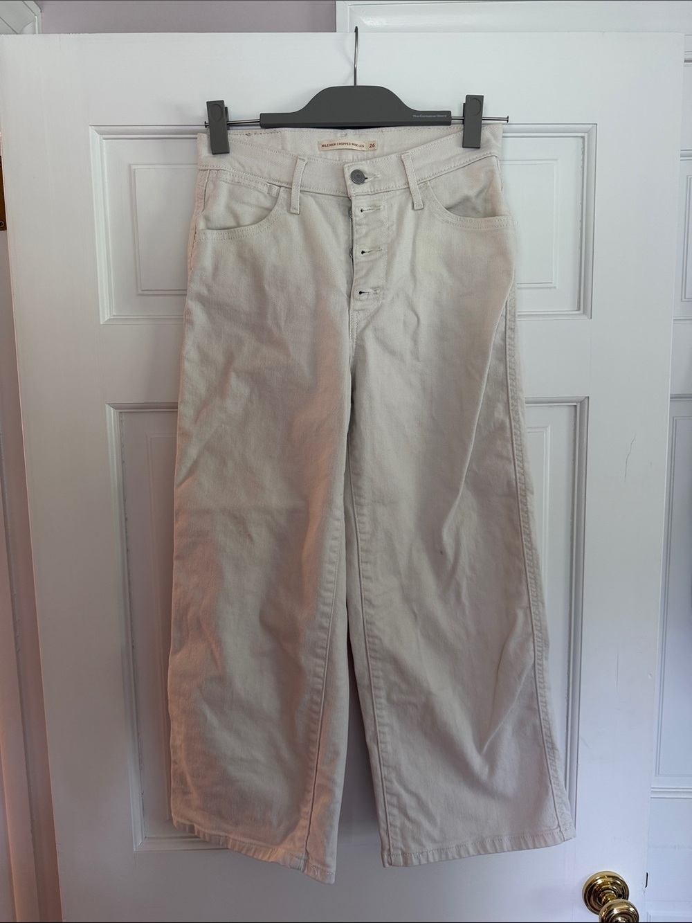 LEVI’S Mile High Cropped Wide Leg Jeans